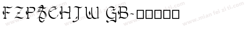 FZPSCHJW GB字体转换